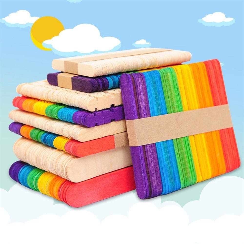 Colored Ice Cream Sticks